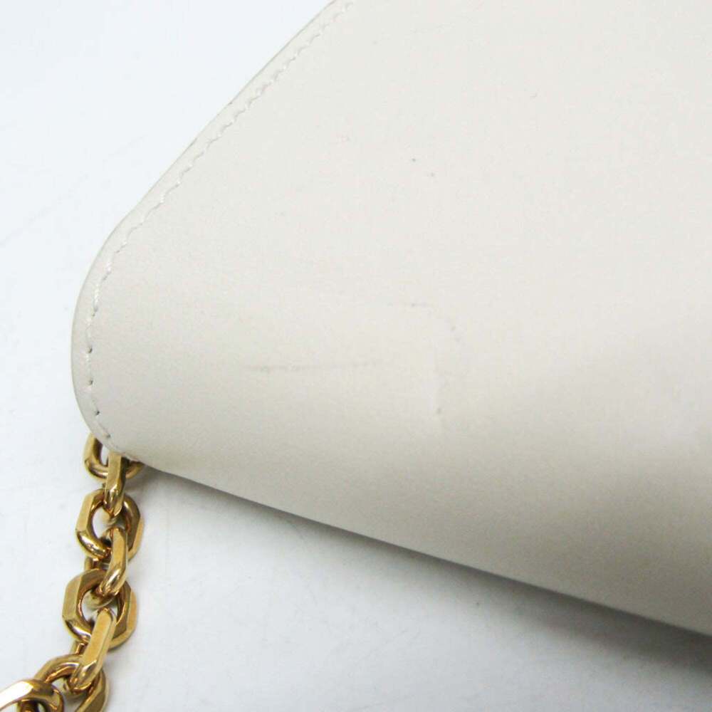 CHRISTIAN DIOR White Leather Shoulder Bag - Picture 8 of 16